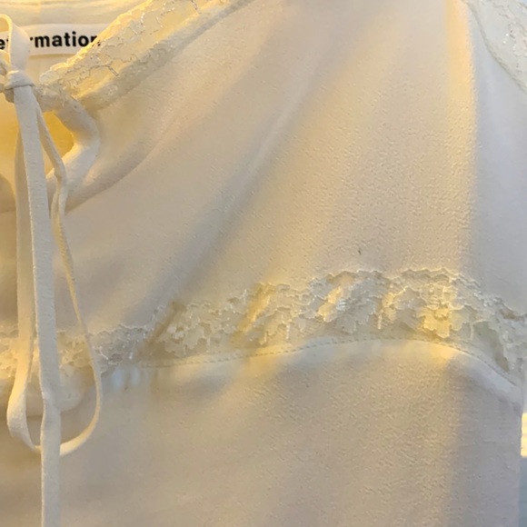 XS Reformation Lace Tank with Square Neckline - Picture 4 of 6